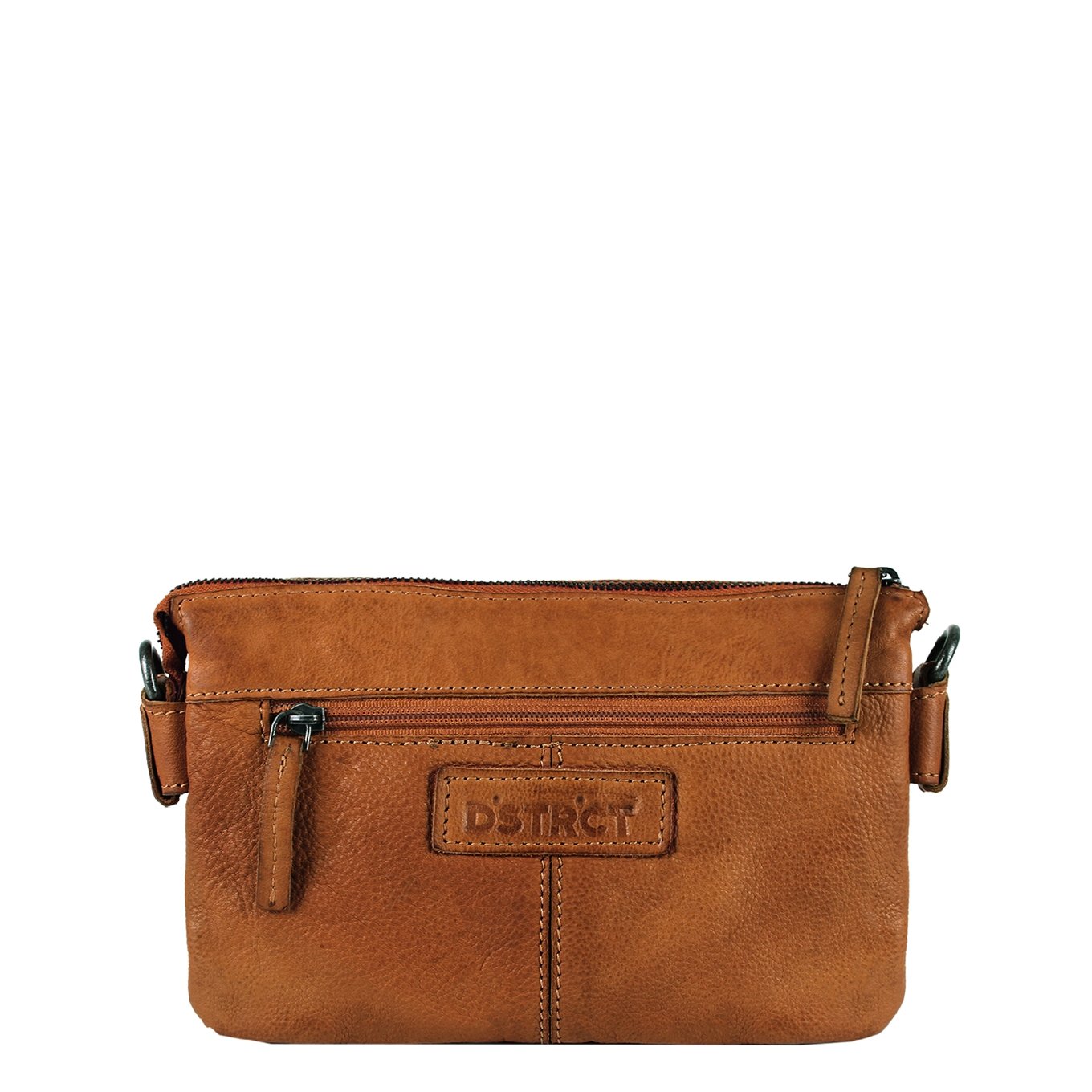 DSTRCT Harrington Road Cross Body Clutch Cognac Damentasche