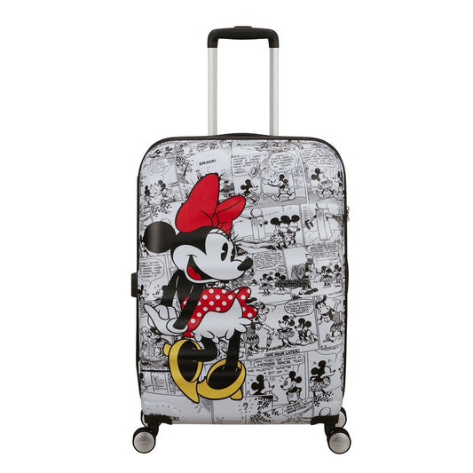 American Tourister Wavebreaker Disney Spinner 67/24 TSA Minnie Comics weißes Hartschalenetui
