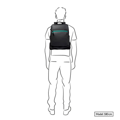 Piquadro C2OW Laptop Rucksack 15,6" schwarzer Rucksack