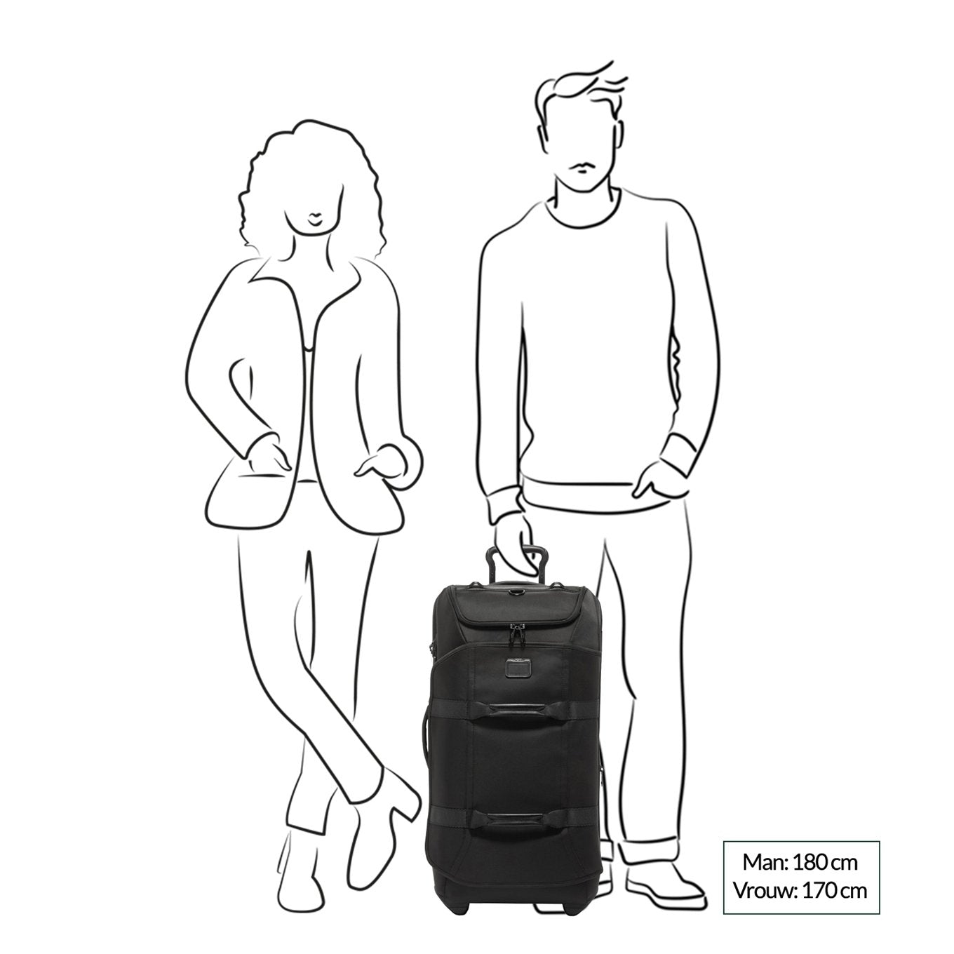 TUMI Alpha Bravo Wheeled Duffel Exp P/C black