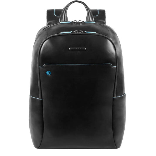 Piquadro Blue Square Computer Backpack with iPad Compartment black