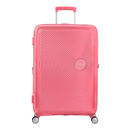 American Tourister Soundbox Spinner 77 Erweiterbarer, sonnengeküsster Koralle-Hartschalenkoffer