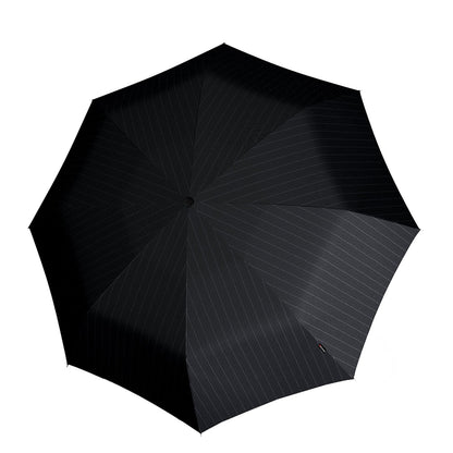 Knirps T-200 Medium Duomatic Regenschirm Herren bedruckte Streifen