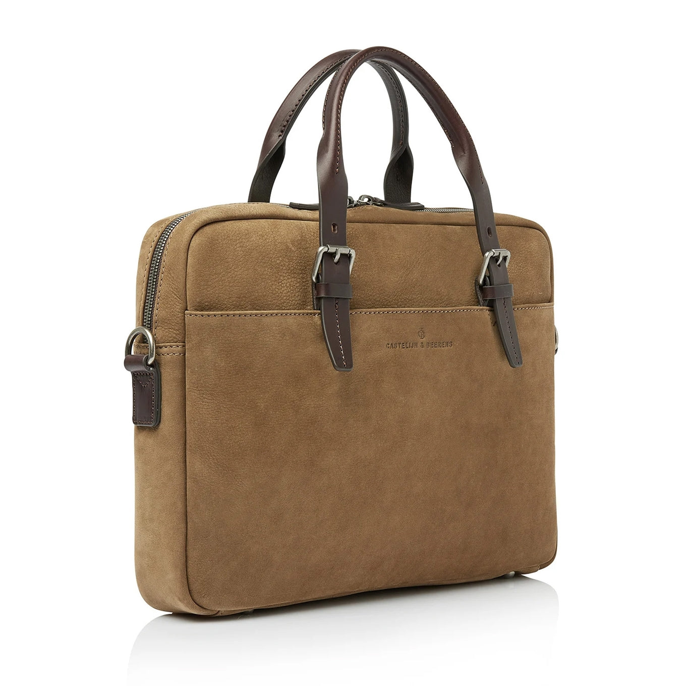 Castelijn &amp; Beerens Veneto Nubuck Laptopbag 15.6" taupe