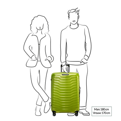Samsonite Proxis Spinner 75 Limetten-Hartschalenkoffer