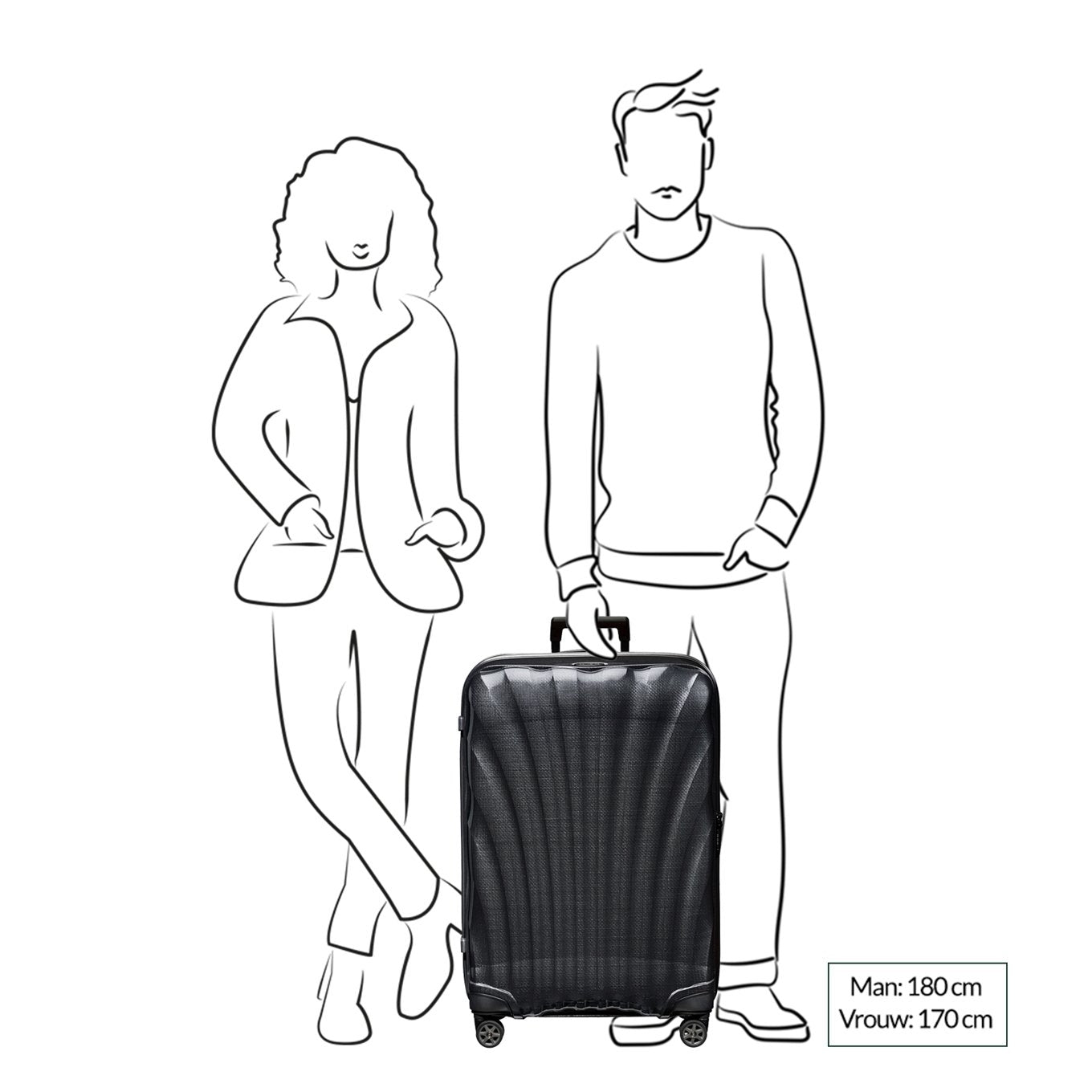 Samsonite C-Lite Spinner 75 black
