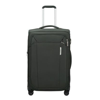 Samsonite Respark Spinner 67 Erweiterbarer waldgrüner Weichkoffer