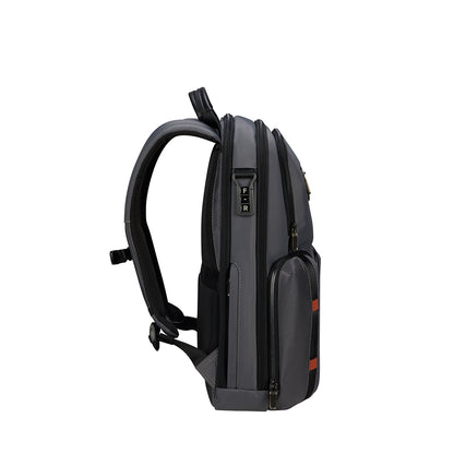 Samsonite Urban-Eye Rucksack 15,6" 2 Taschen grau/cognacfarbener Rucksack