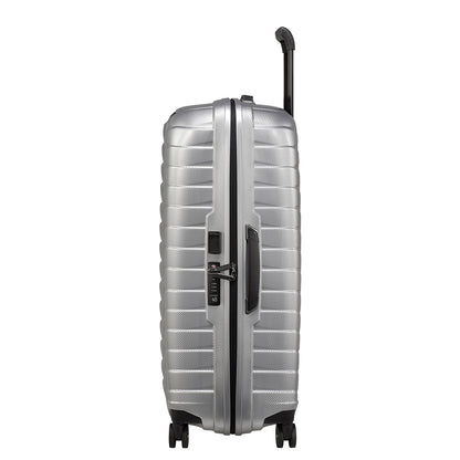 Samsonite Proxis Spinner 75 silbernes Hartschalenetui