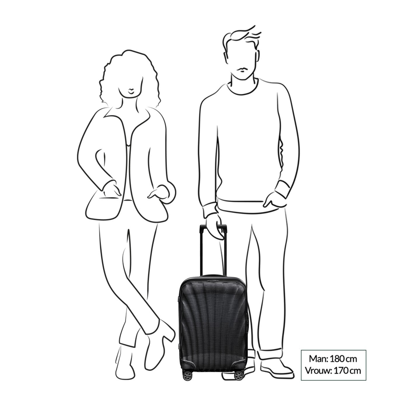 Samsonite C-Lite Spinner 55 chili red