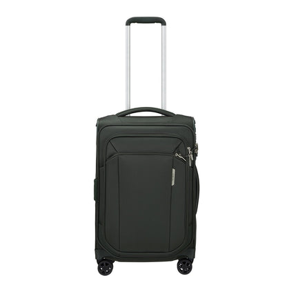 Samsonite Respark Spinner 55/35 Erweiterbarer waldgrüner Weichkoffer