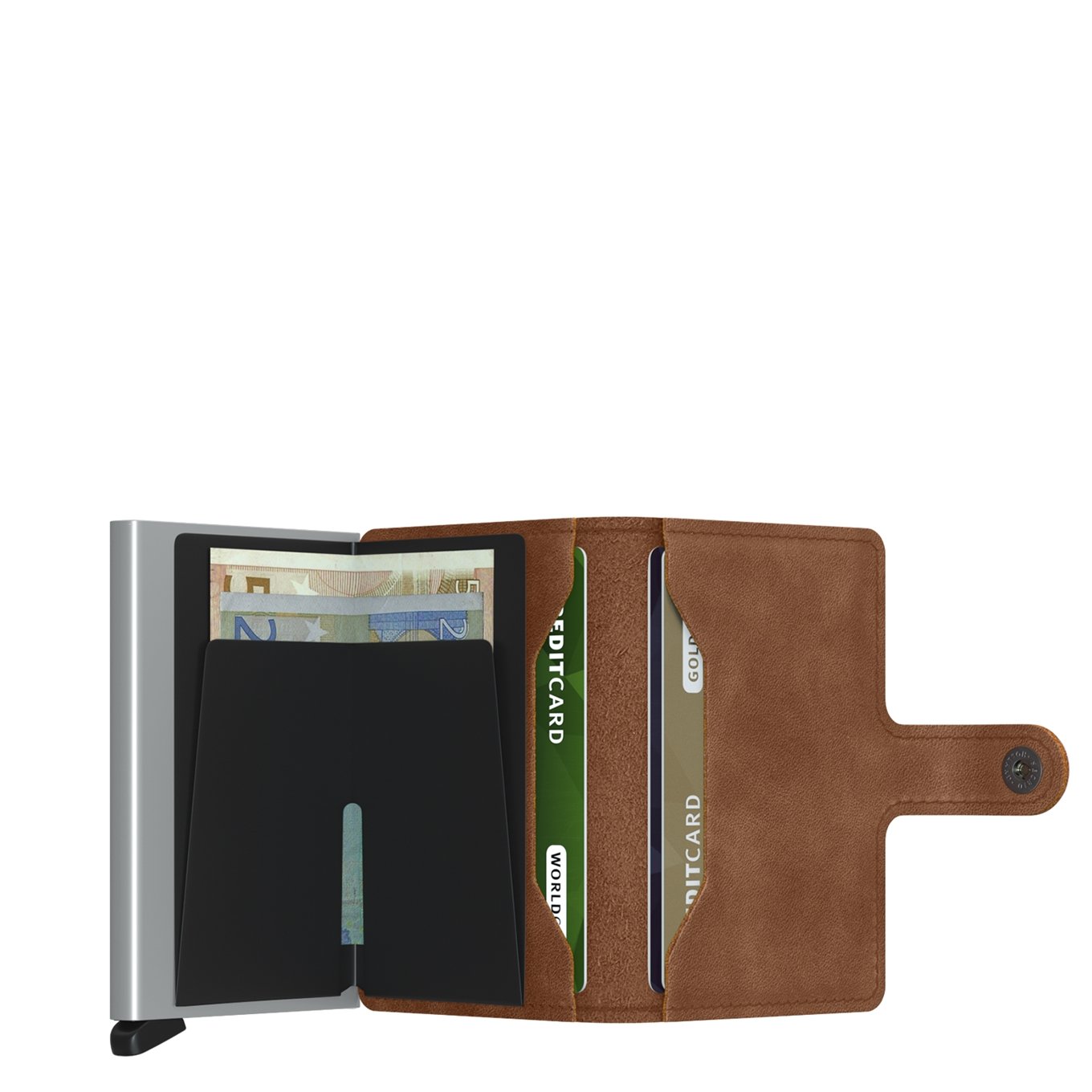 Secrid Miniwallet Portemonnee Vintage cognac