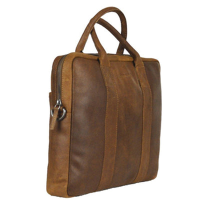 DSTRCT Limited Single Zip 14'' Laptop bag cognac