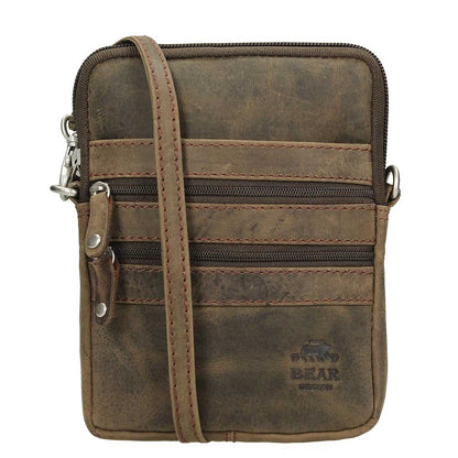 Bear Design Dark Nature Schoudertas XS brown