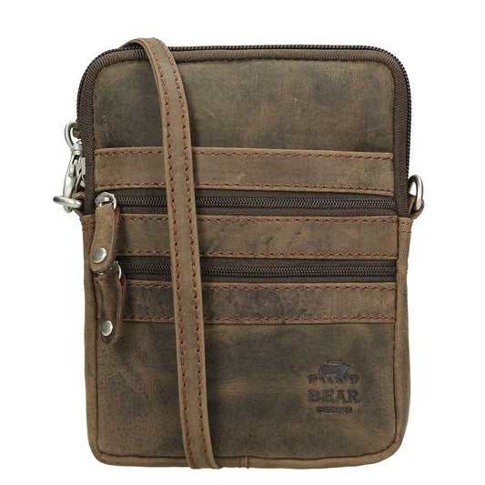 Bear Design Dark Nature Schoudertas XS brown