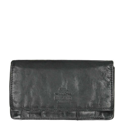 Bear Design Cow Lavato Women's Wallet 12cc black2