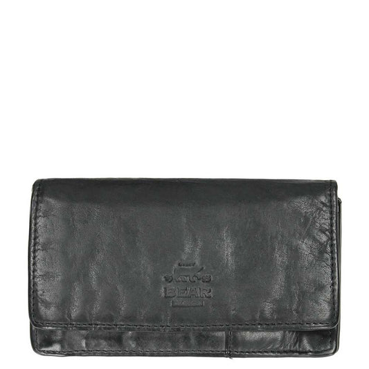 Bear Design Cow Lavato Women's Wallet 12cc black2