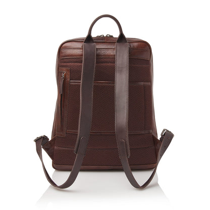 Castelijn &amp; Beerens Rien Laptop-Rucksack 15,6'' + Tablet-RFID-Rucksack in Cognac
