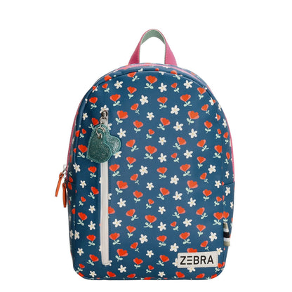 Zebra Trends Flower Backpack blau Kindertasche
