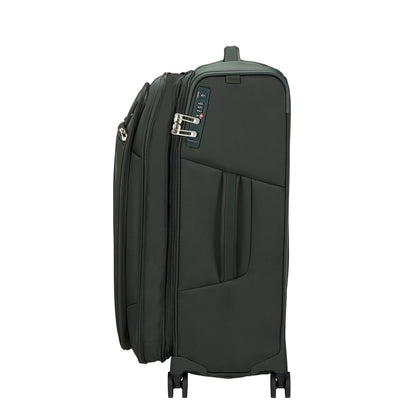 Samsonite Respark Spinner 67 Erweiterbarer waldgrüner Weichkoffer