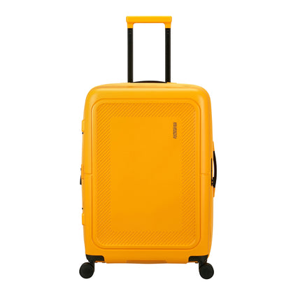 American Tourister Dashpop Spinner 67 Exp goldgelber Hartschalenkoffer