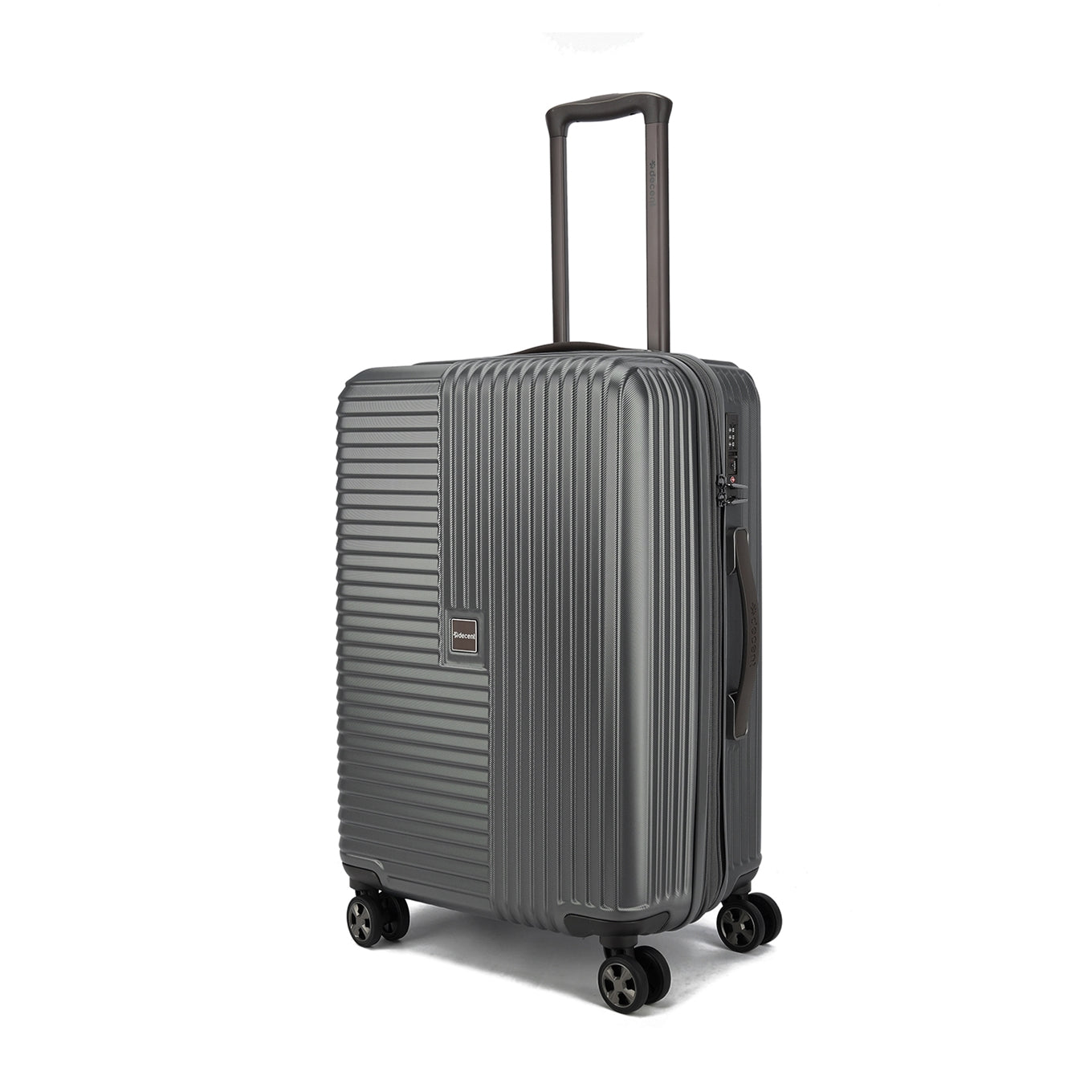 Decent Tourister Medium Trolley 66 grauer Hartschalenkoffer