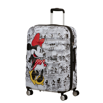 American Tourister Wavebreaker Disney Spinner 67/24 TSA Minnie Comics weißes Hartschalenetui