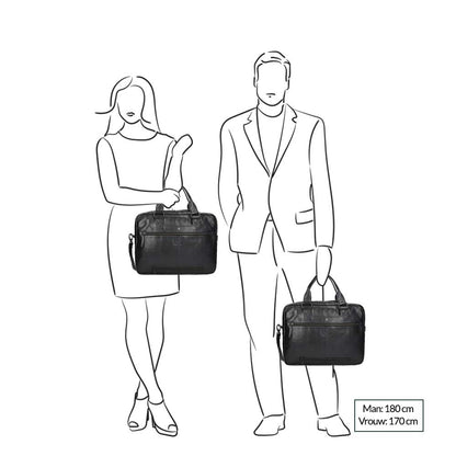 Bear Design Cow Lavato Laptoptasche schwarz