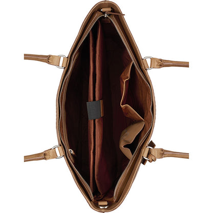 Burkely Cool Colbie Wide Tote 15.6" colbie cognac