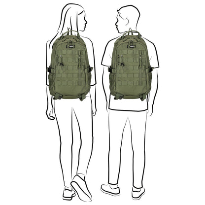 Enrico Benetti Arizona Laptop Rucksack 15" olivgrüner Rucksack