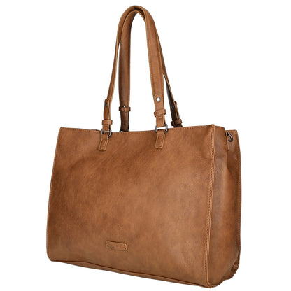 Enrico Benetti Lily Handbag 15" cognac