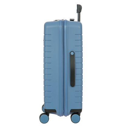 Bric's Ulisse Trolley Erweiterbarer Mittelgrauer blauer Hartschalenkoffer