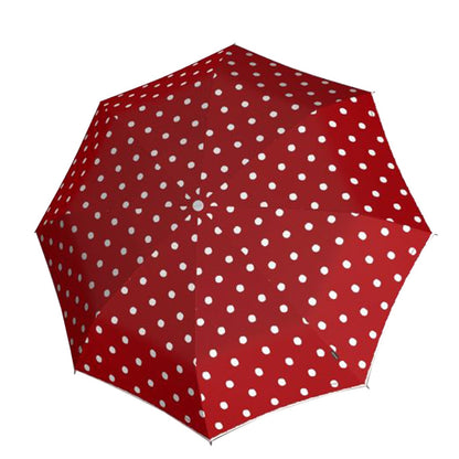 Knirps T-200 Medium Duomatic Regenschirm Dot Art Rot
