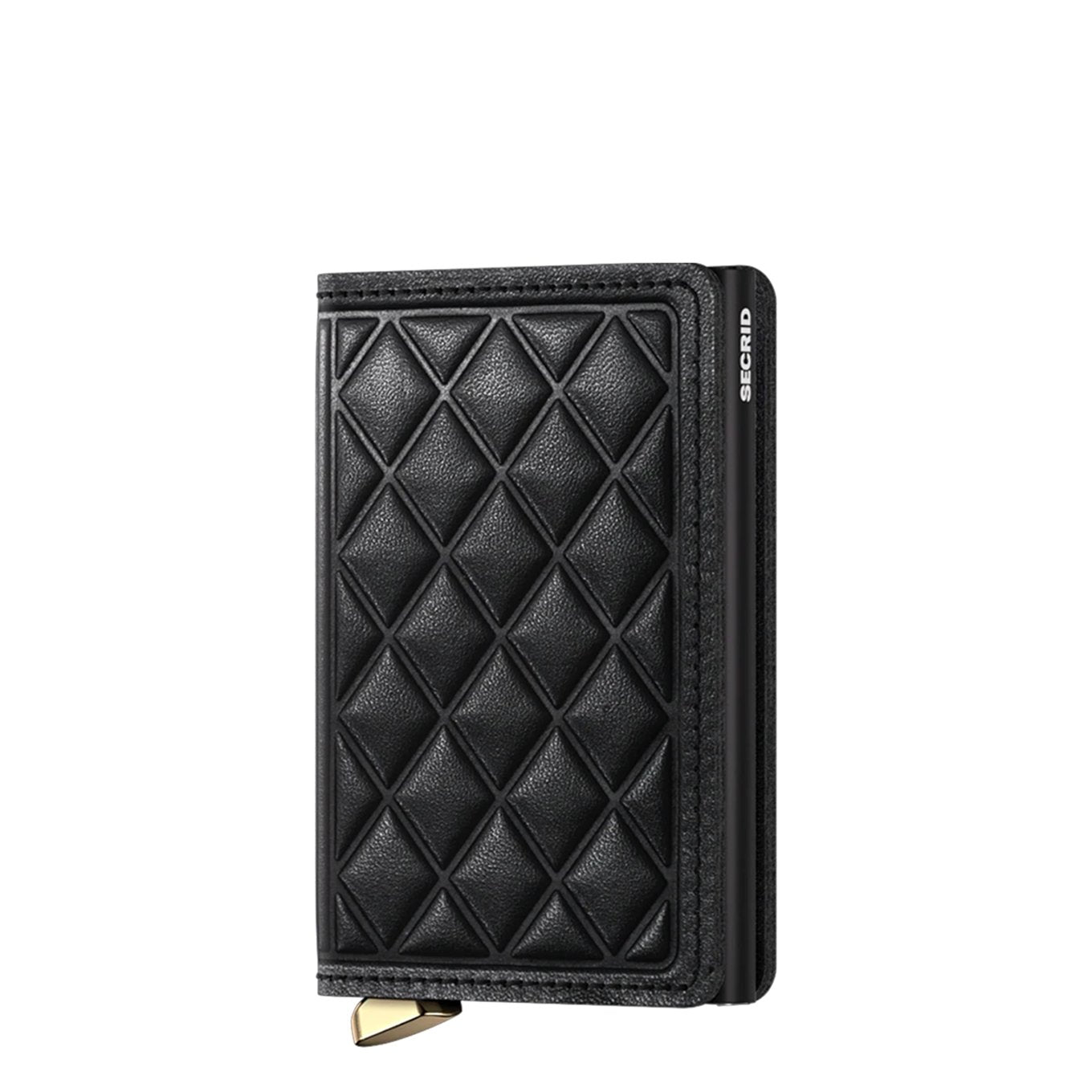 Secrid Slimwallet Emboss Diamond schwarze Damenbrieftasche