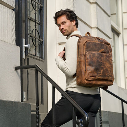 Plevier Hertz Laptop Backpack 15.6" brown