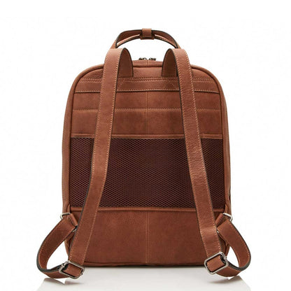 Castelijn &amp; Beerens Carisma Laptop-Rucksack 15,6 Zoll + Tablet-Rucksack in Cognac