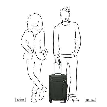 Samsonite Respark Spinner 55/35 Erweiterbarer nachtblauer Weichkoffer