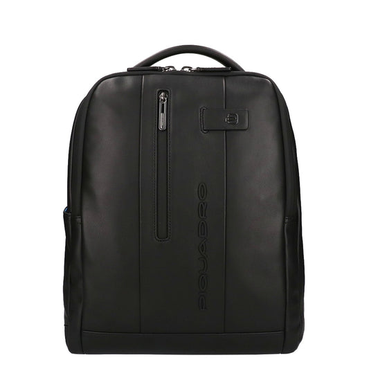 Piquadro Urban Leather Computer Backpack 14" black