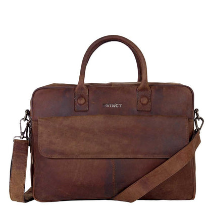 DSTRCT Wall Street Arbeitstasche 17" braun