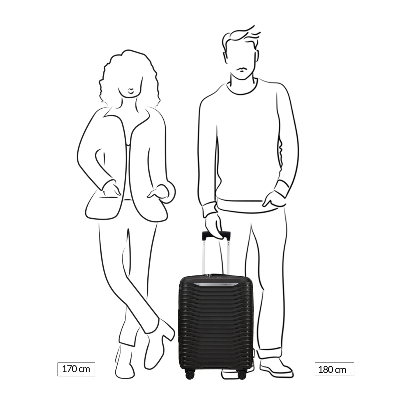 Samsonite Upscape Spinner 55 Exp cloud white