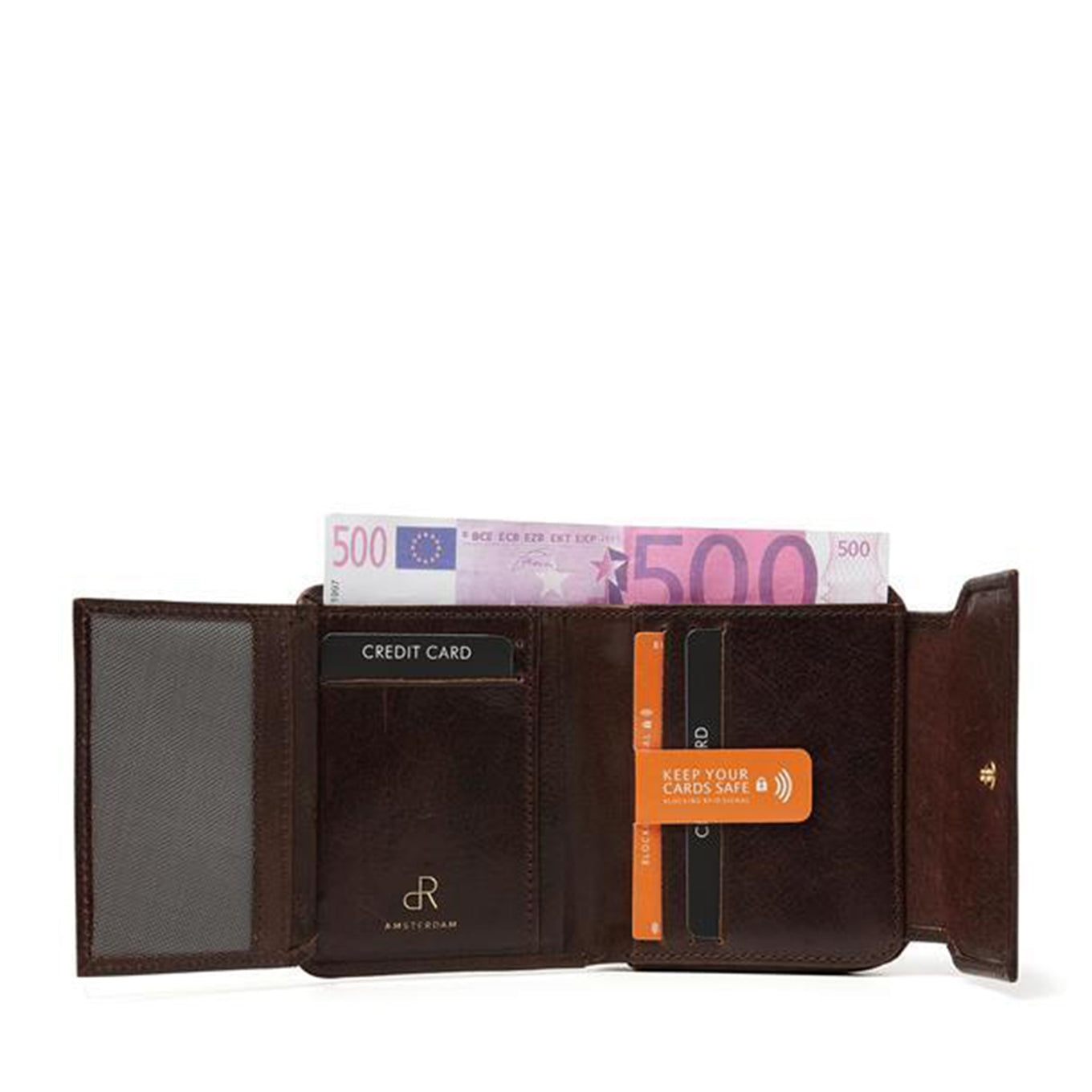 dR Amsterdam Milan Ladies Wallet 28179 brown Ladies wallet