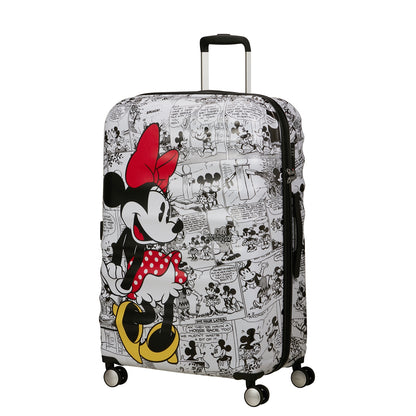 American Tourister Wavebreaker Disney Spinner 77/28 TSA Minnie Comics weißes Hartschalenetui