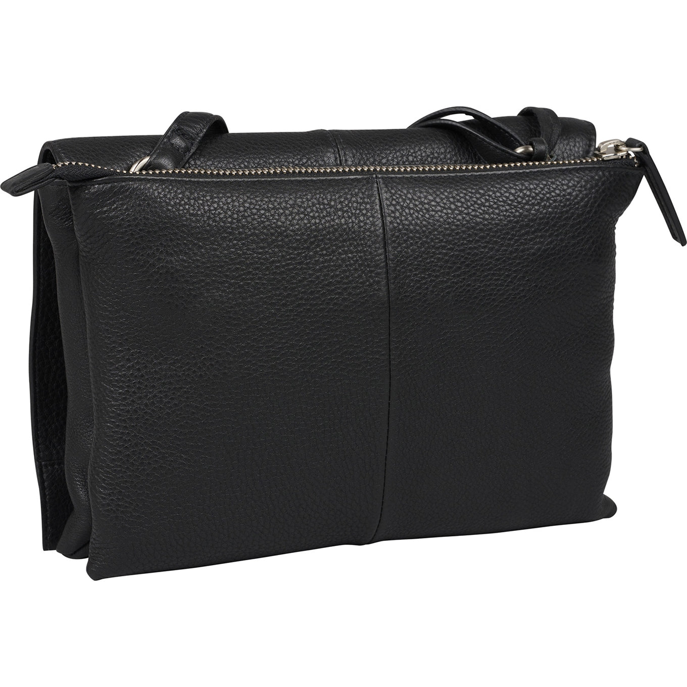 Burkely Soft Skylar Double Pocket Flap schwarze Damentasche