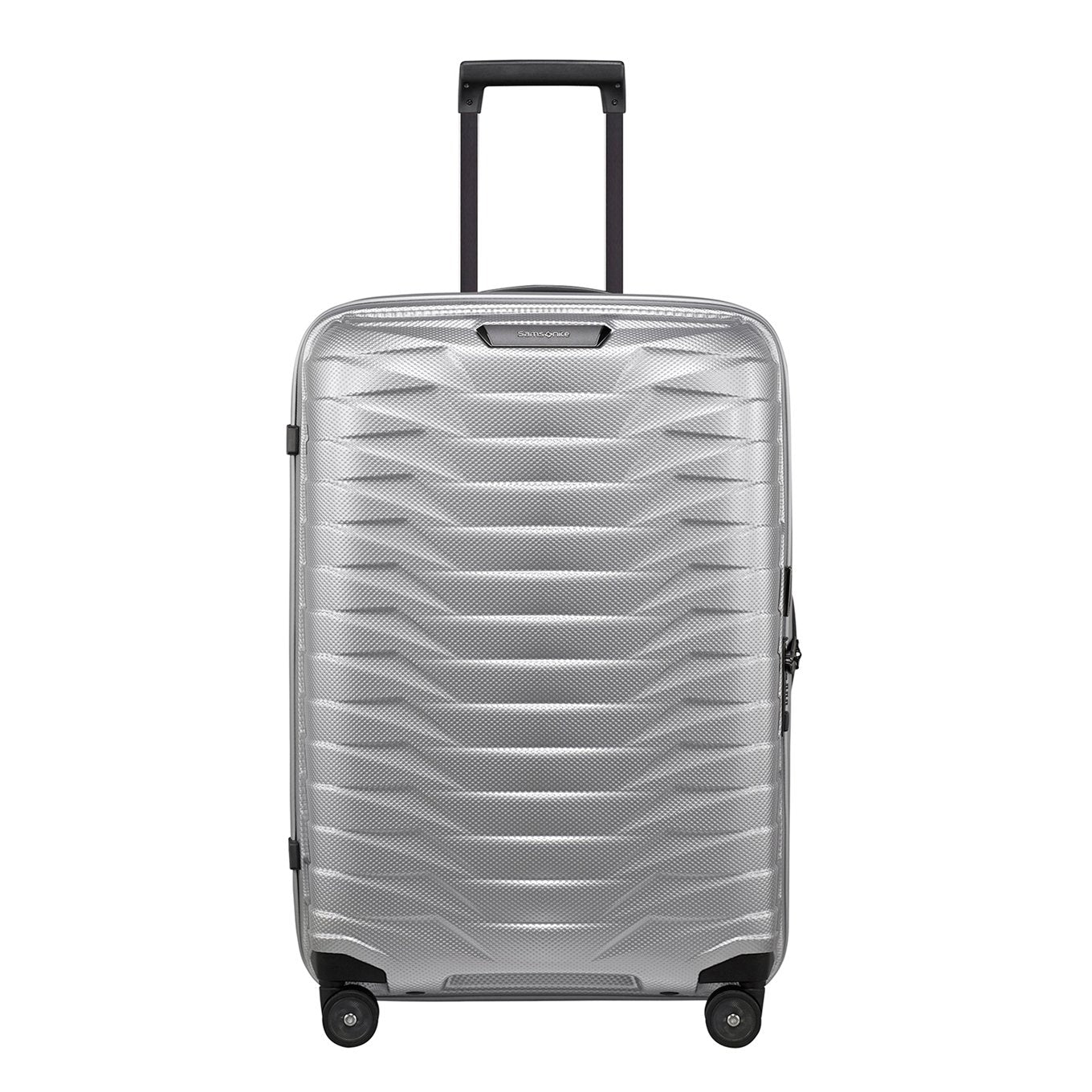 Samsonite Proxis Spinner 69 silbernes Hartschalenetui