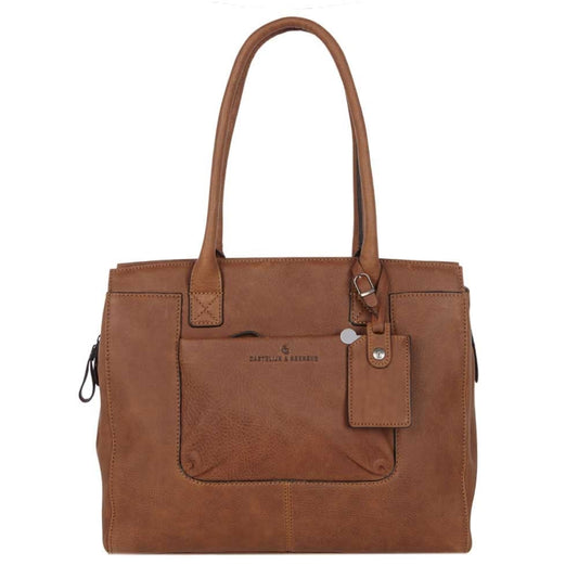 Castelijn &amp; Beerens Carisma Women's laptop bag 15.6" cognac