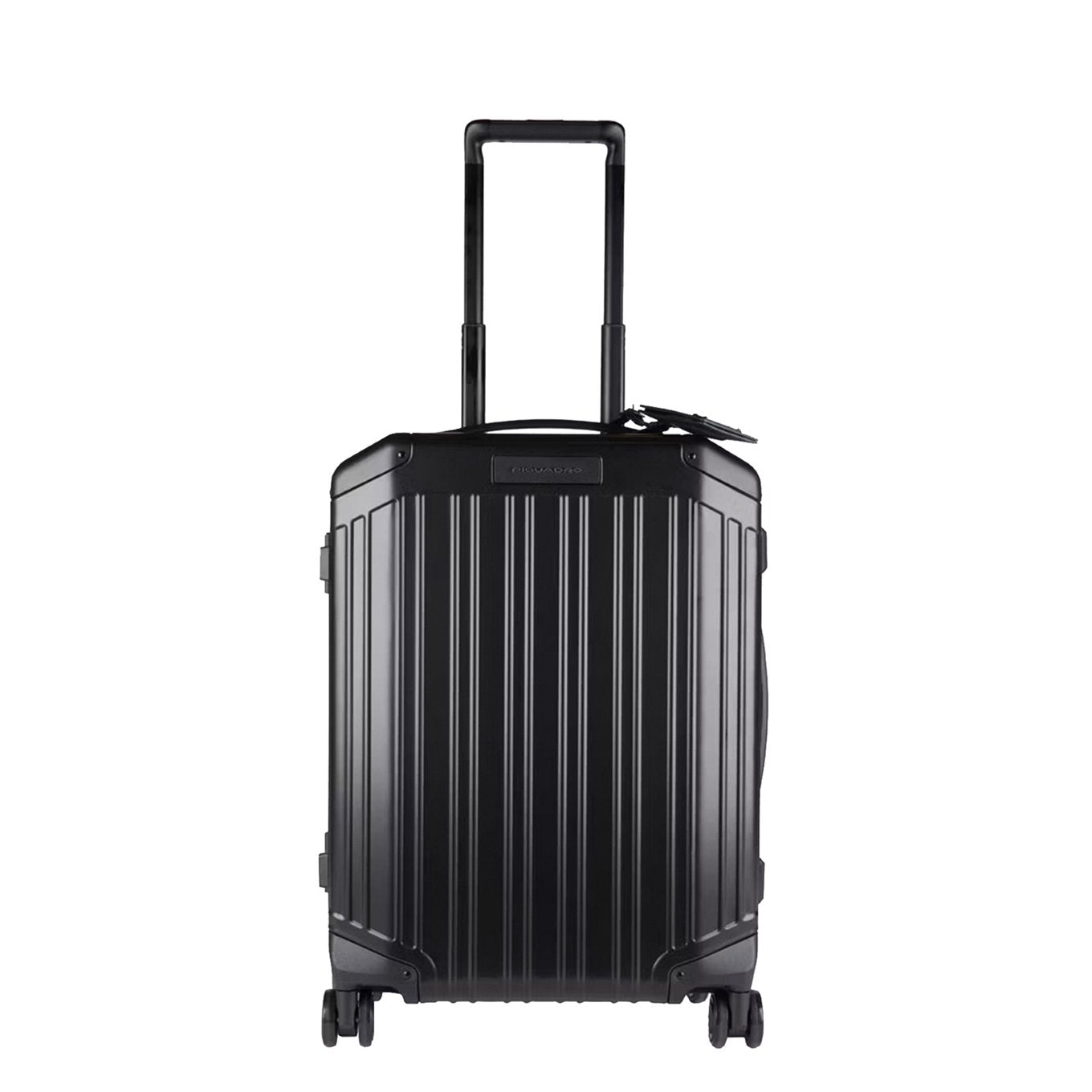 Piquadro Alu Slim 4 Wheel Cabin Trolley schwarz Hartschalenkoffer