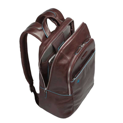 Piquadro Blue Square Backpack mahogany backpack