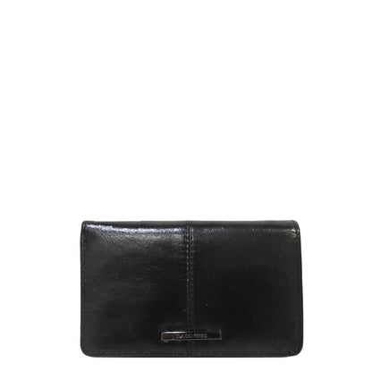 Claudio Ferrici Pelle Vecchia Geldbörse schwarz Damenbrieftasche
