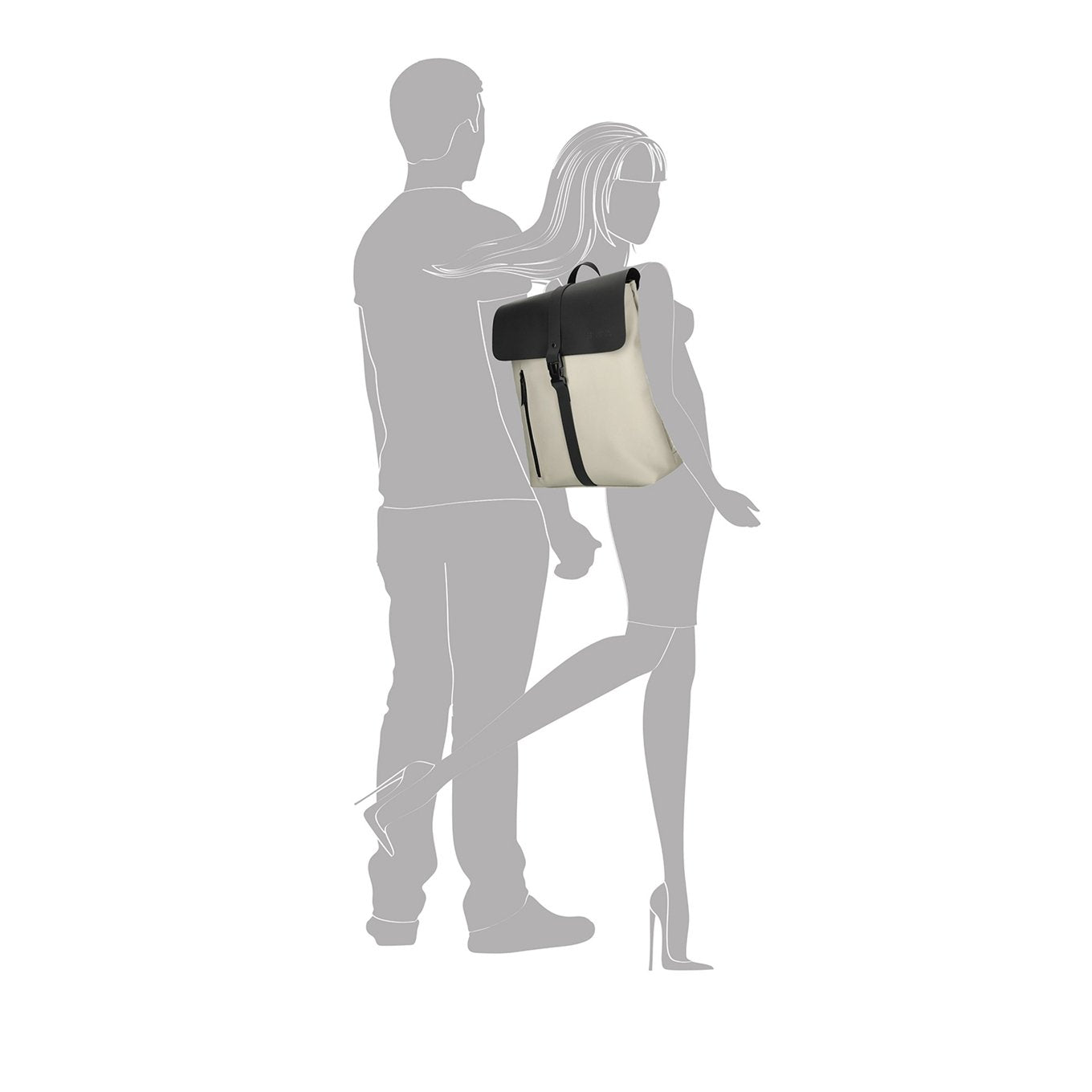 Enrico Benetti Glasgow Tablet Backpack light taupe