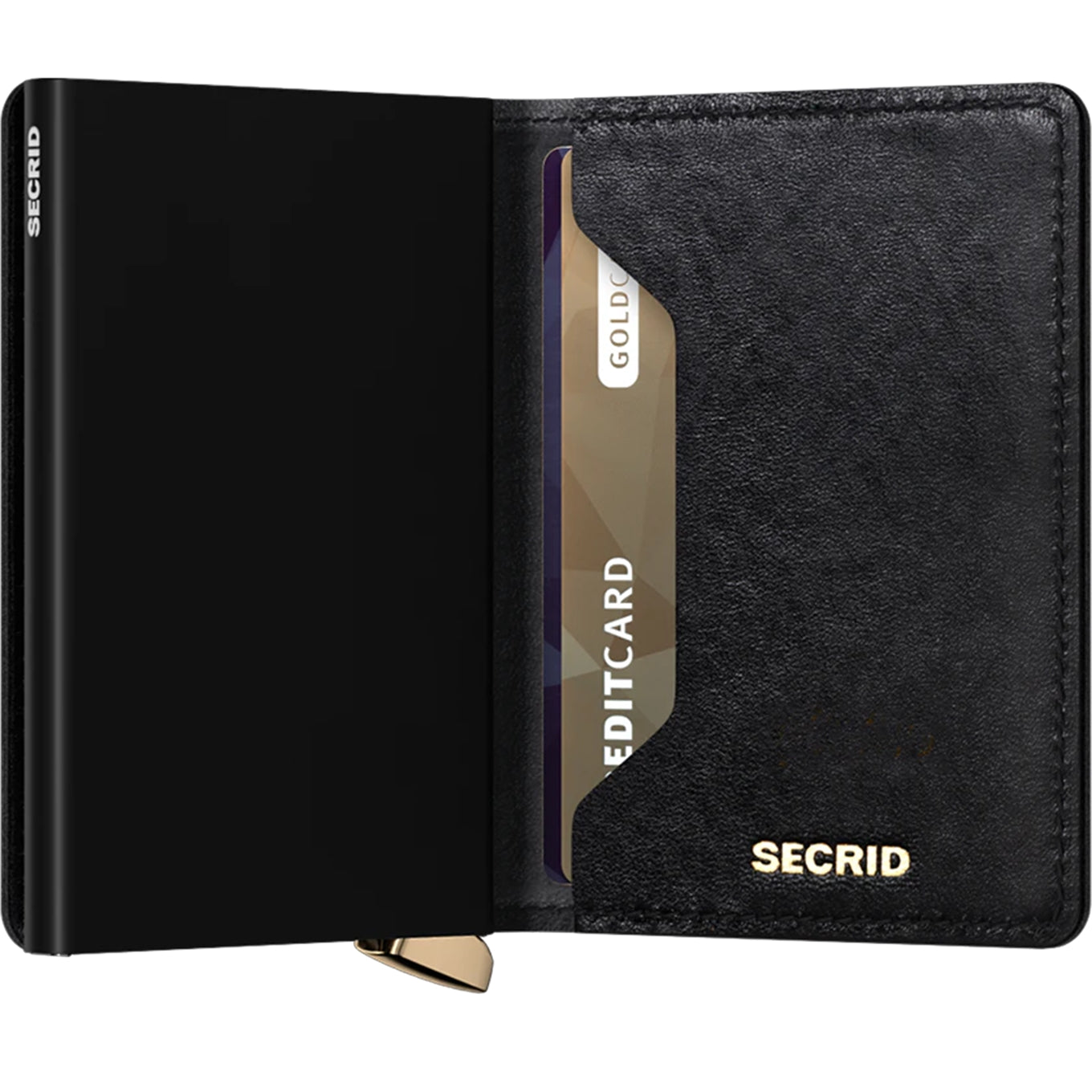 Secrid Slimwallet Emboss Diamond schwarze Damenbrieftasche